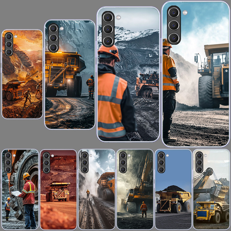 Heavy Equipment Inspection - جراب هاتف متين بتصميم شاحنة قلابة
