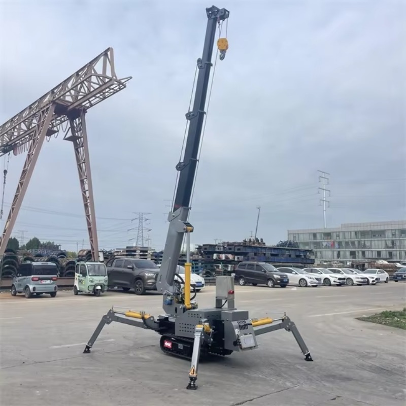 Heavy Equipment Crane - رافعة عنكبوتية صغيرة مدمجة تعمل بالتحكم