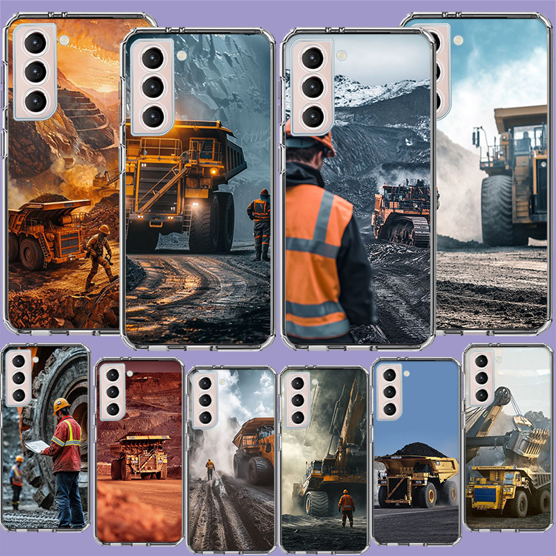 Heavy Equipment Inspection - جراب هاتف متين بتصميم شاحنة قلابة