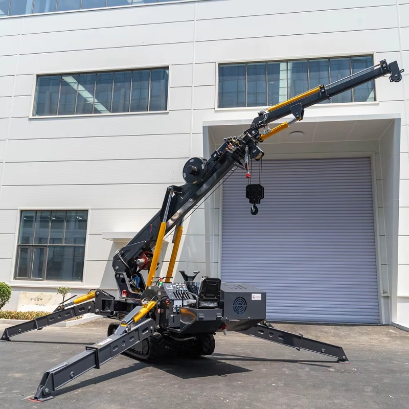 رافعة عنكبوتية صغيرة كهربائية  - مراجعة Heavy Equipment Crane وسعره