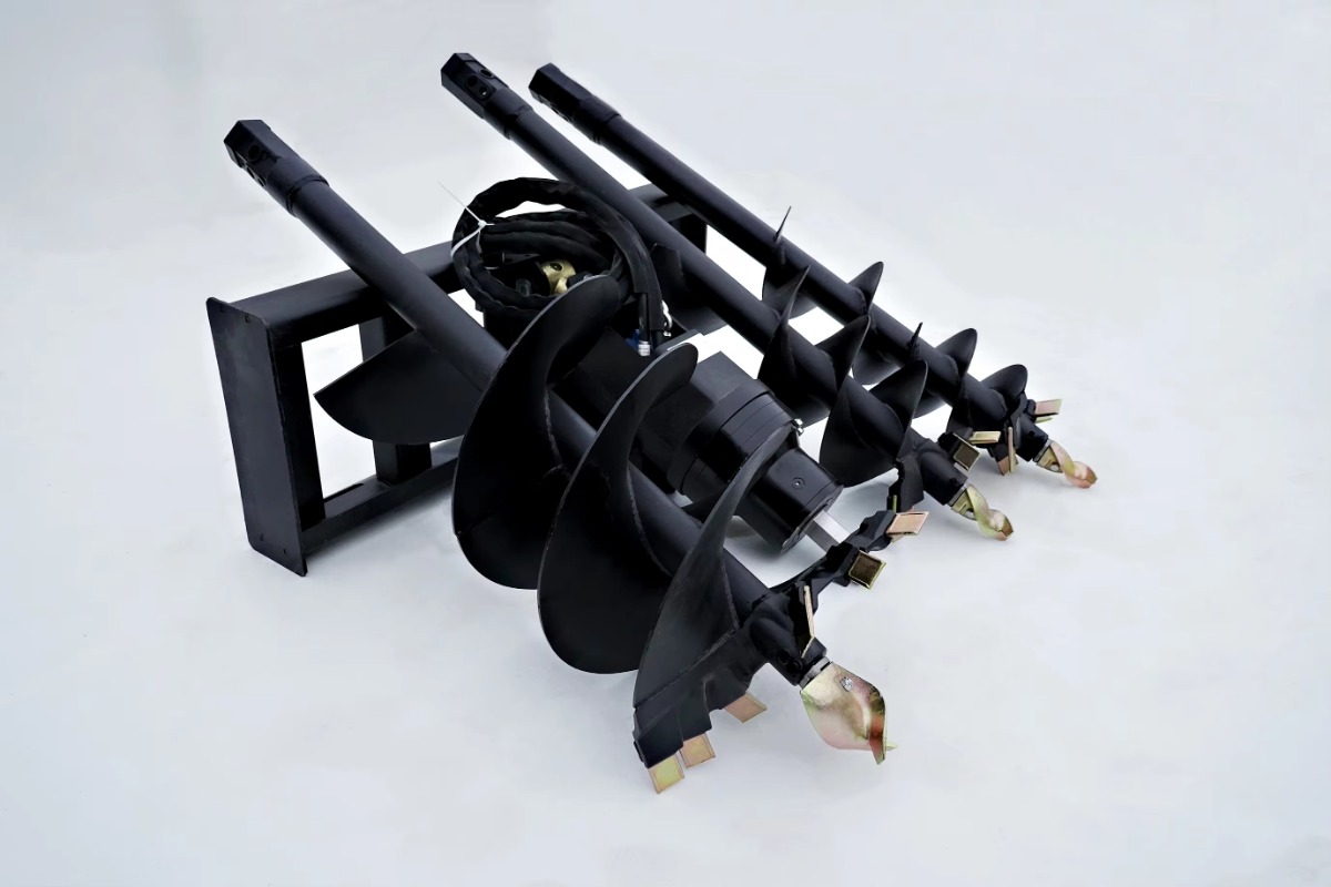 مثقاب أرضي ثقيل ملحق للجرافات  - مراجعة Auger Drill Attachment وسعره