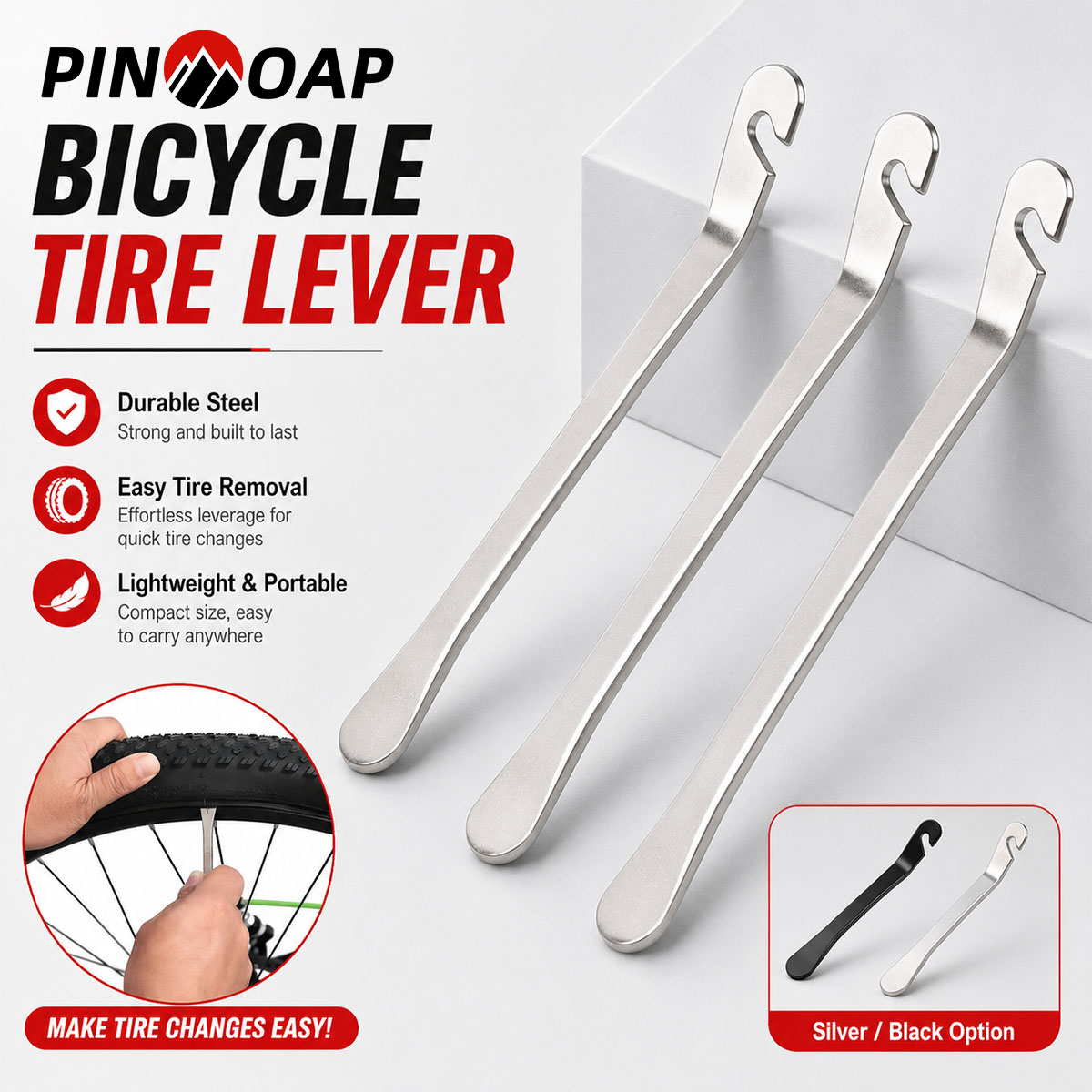 PINMOAP 1/3 قطعة رافعة إطارات  - مراجعة Heavy Equipment Repair وسعره